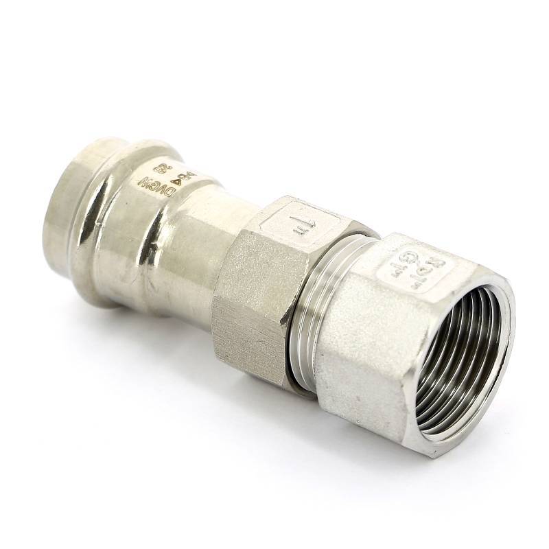 Муфта разборная IBP B-Press Inox 28 мм x 1 ВР нержавеющая сталь PS4330G0280800