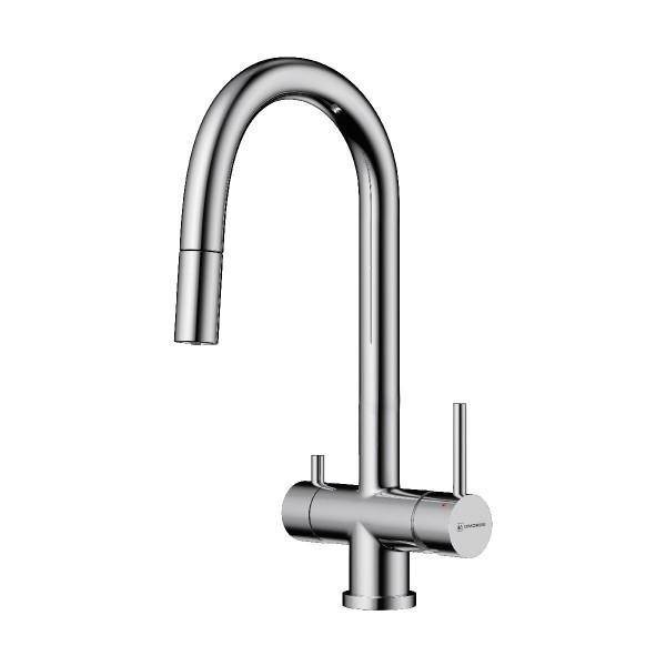 Смеситель для кухни Omoikiri Akita-S-C с выдвижным изливом и подключением фильтра хром 4994330