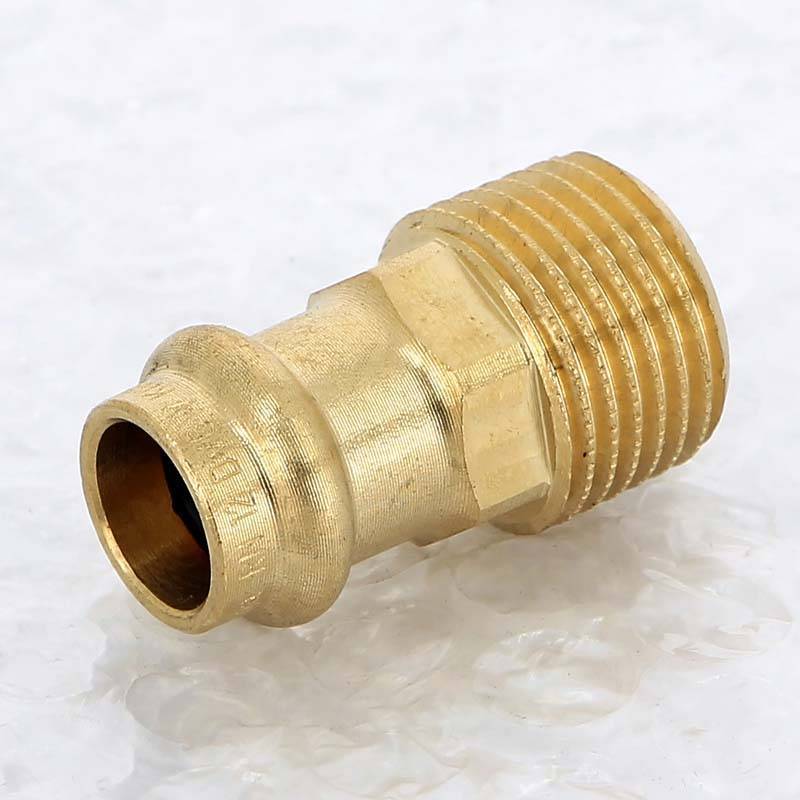 Муфта пресс с наружной резьбой Viega Sanpress 12 мм х 1/2 бронза 290764