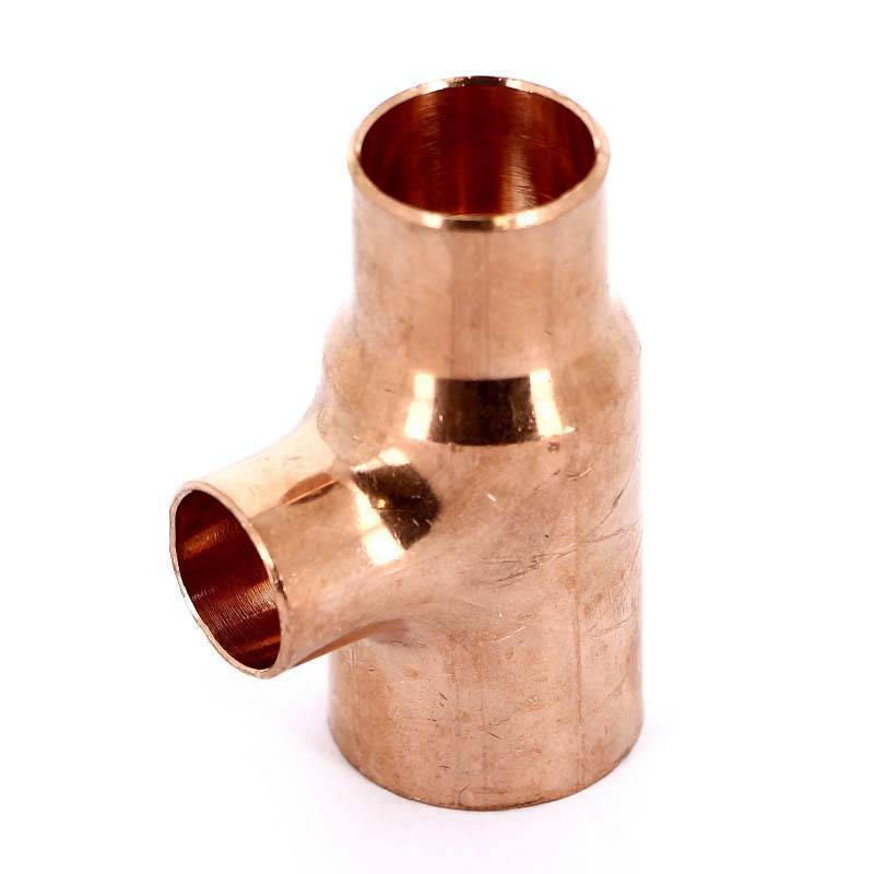 Тройник медный под пайку Viega 28х18х22 мм 109219