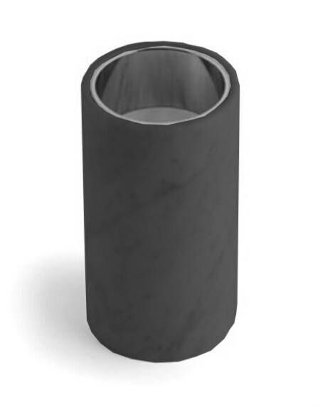 Стакан настольный Bertocci Cararino 70х70х130 мм marquina 12444000800