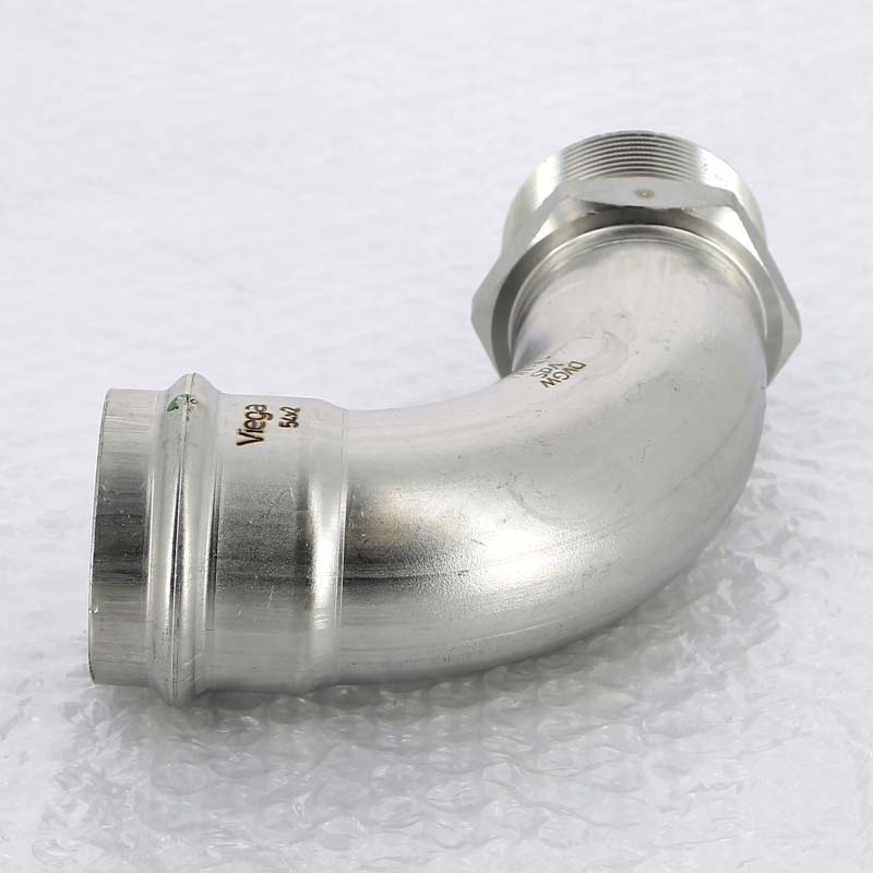 Угол пресс-Н нержавеющая сталь Viega Sanpress Inox 54x2 436964