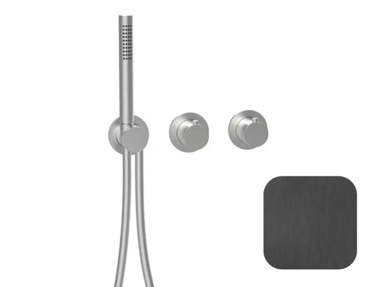 Смеситель для душа Almar Water Control Modular на 2/3 потребителя черный матовый PVD E180133AB