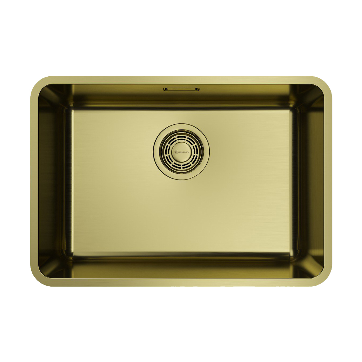 Кухонная мойка Omoikiri Omi 53-U/I Ultra Mini LG светлое золото 53x18 см 4997406