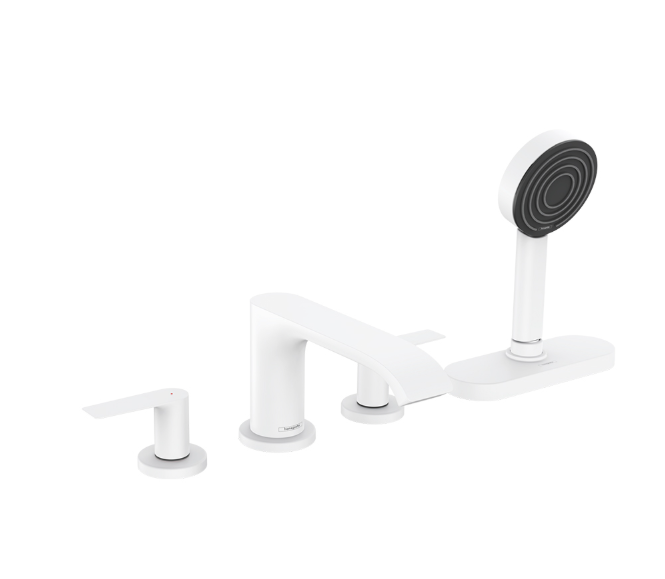 Смеситель для ванны Hansgrohe Vivenis скрытого монтажа белый матовый 75444700