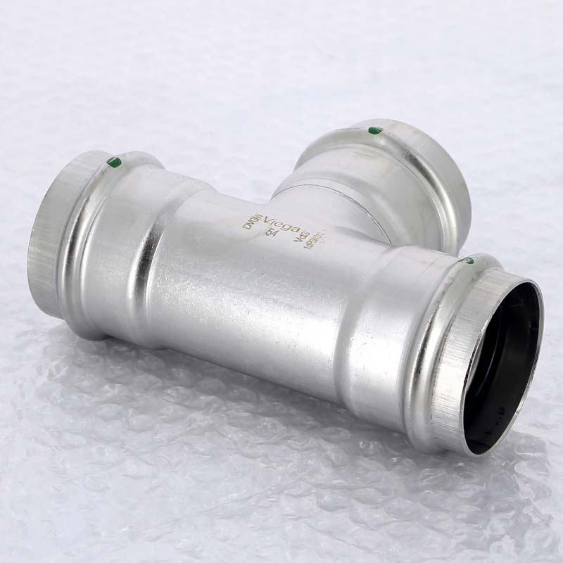 Тройник пресс Viega Sanpress Inox 54 мм нержавеющая сталь 435912