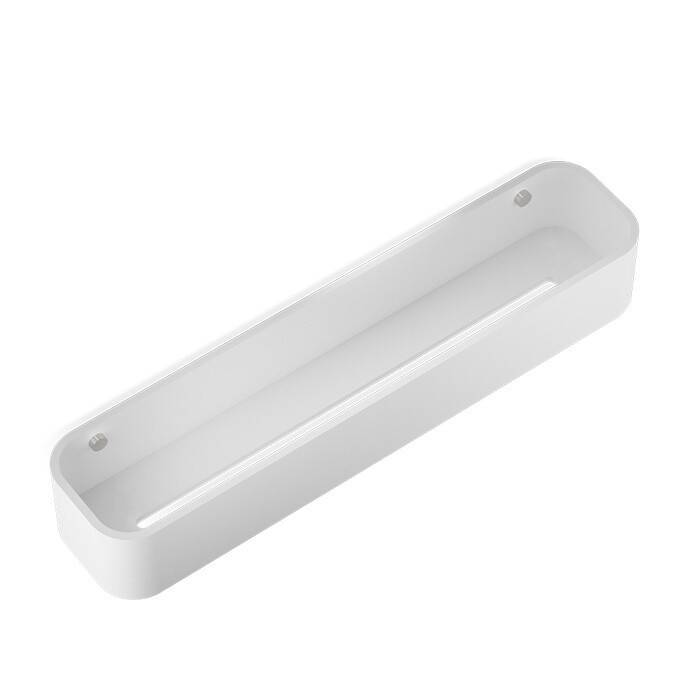 Полка для ванной Decor Walther Stone DCT 45 450x100x70 мм нержавеющая сталь/белый матовый 0973955