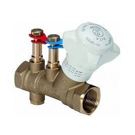 Балансировочный клапан Giacomini R206B DN 40 1 1/2 ВВ PN 25 со штуцерами и сливом R206BY007