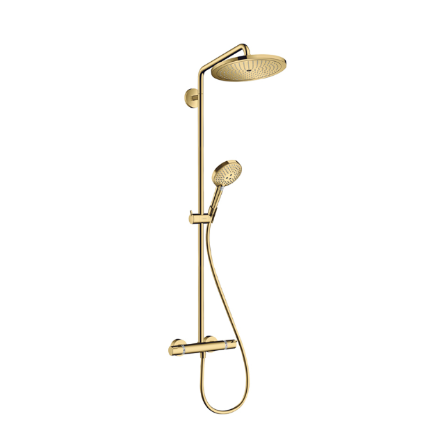 Душевая стойка с термостатом Hansgrohe Croma Select S 280 1jet полированное золото 26890990