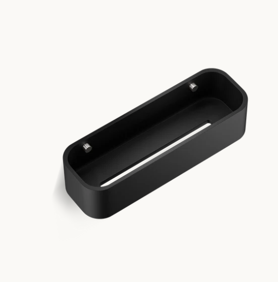 Полка для ванной Decor Walther Stone 300x100x70 мм черный матовый/нержавеющая сталь 0973865