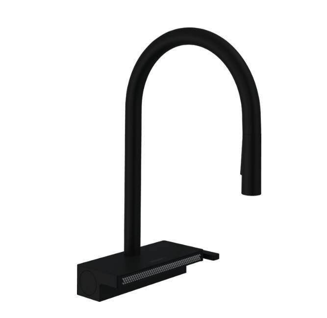Смеситель для кухни Hansgrohe Aquno Select M81 черный матовый 73831670
