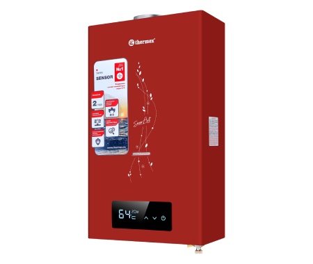 Водонагреватель газовый проточный Thermex S 20 MD Art Red 10 л/мин 7697