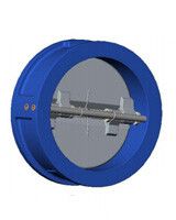 Клапан обратный двухстворчатый Tecofi CB4450 межфланцевый PN25 DN 300 ковкий чугун CB44500300