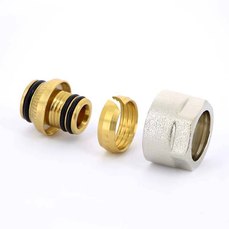 Соединитель обжимной Watts никелированный евроконус 20х3/4 10000989