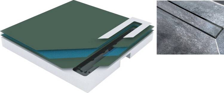 Душевой поддон Pestan Confluo Board UNI 900x900x95 мм решетка матовый хром 40007821SS