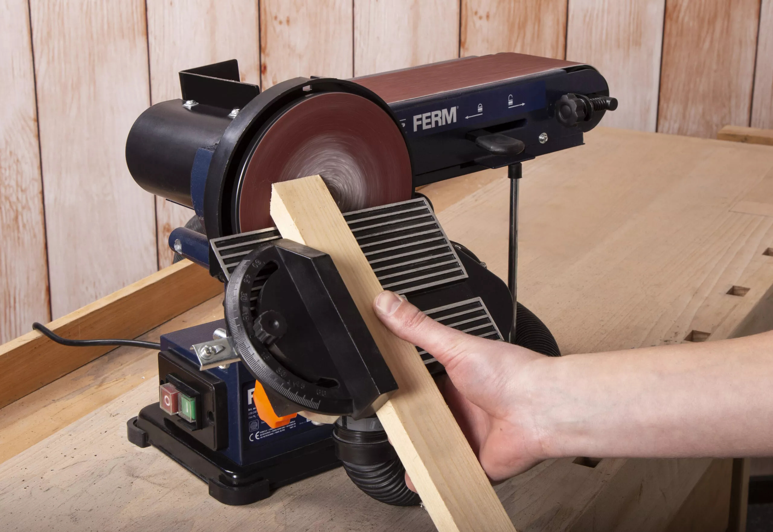 Станок шлифовальный ленточно-дисковый FERM BGM1022