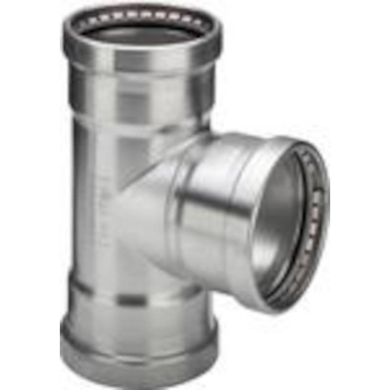 Тройник пресс Viega Sanpress Inox SC-Contur 108x42x108 мм 483111