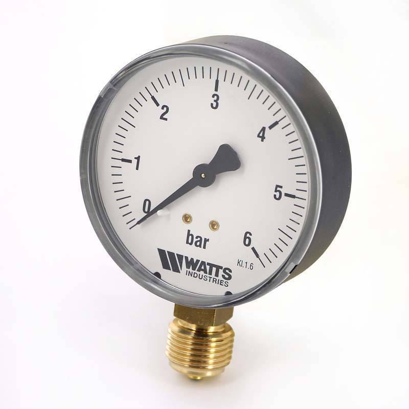 Манометр радиальный Watts F+R200 80 мм 1/2 6 бар 10007790