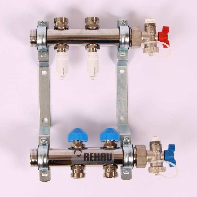 Коллекторная группа REHAU HKV-D 1 x 3/4 2 выхода 208021