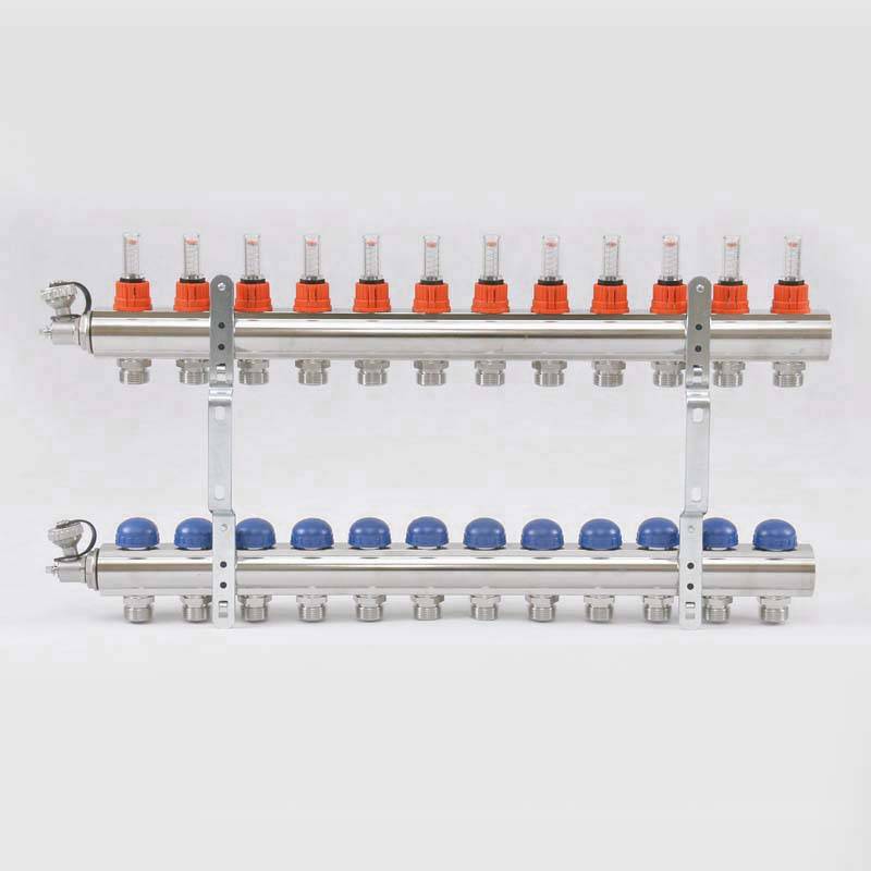 Коллекторная группа Uni-Fitt серия E 1x3/4 EK 12 выходов с расходомерами 440E4312