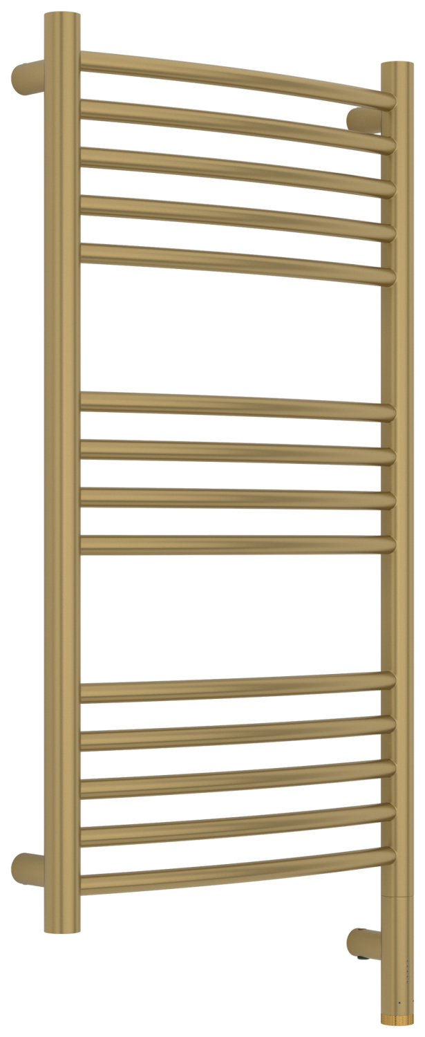 Полотенцесушитель электрический Сунержа Богема 3.1 выгнутая 400х800 мм правый золотой шёлк матовый 32-6003-8040