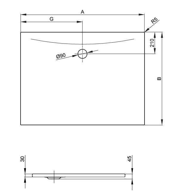 Душевой поддон Bette BetteFloor Side 1500x1200x45 мм белый с антислипом Sense 3395-000 AS
