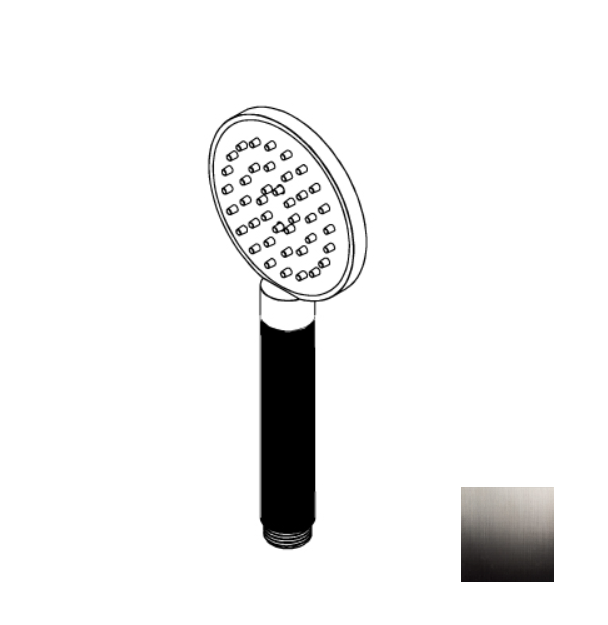 Ручной душ Ritmonio 90 мм круглый Brushed Black Chrome 72D014BLX.