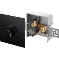 Набор терморегулятора Oventrop Unibox RTL 10-40 °C черное стекло 1022751