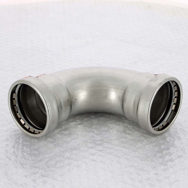 Отвод пресс 90° Viega Sanpress Inox нержавеющая сталь 64 мм 577988