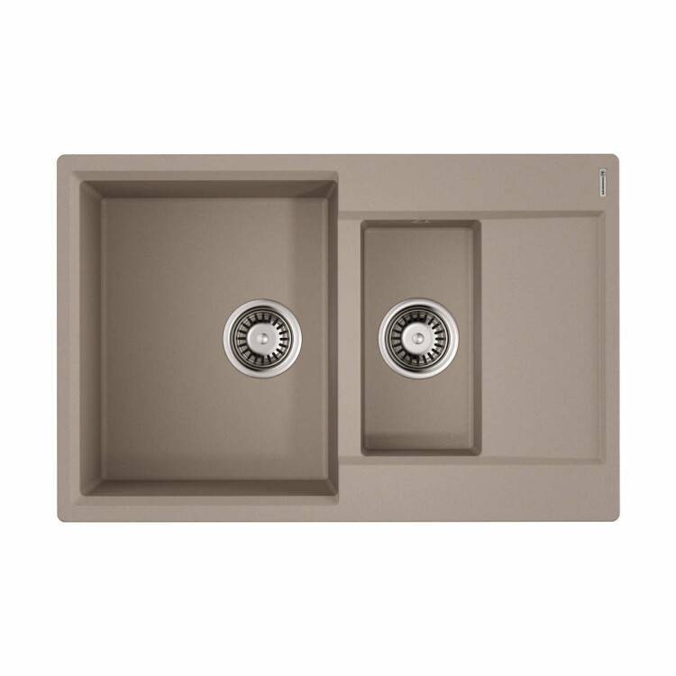 Кухонная мойка OMOIKIRI Daisen 780x510 мм 2 чаши бежевый 4993417