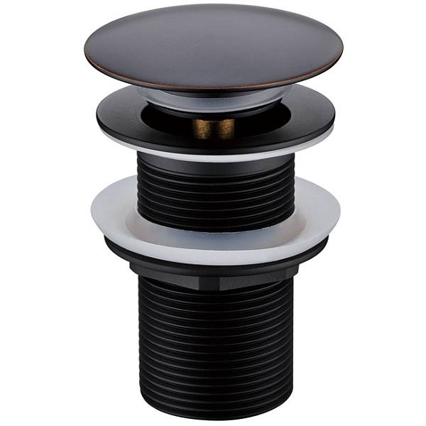 Донный клапан для раковины Boheme Click-Clack черный 612-B