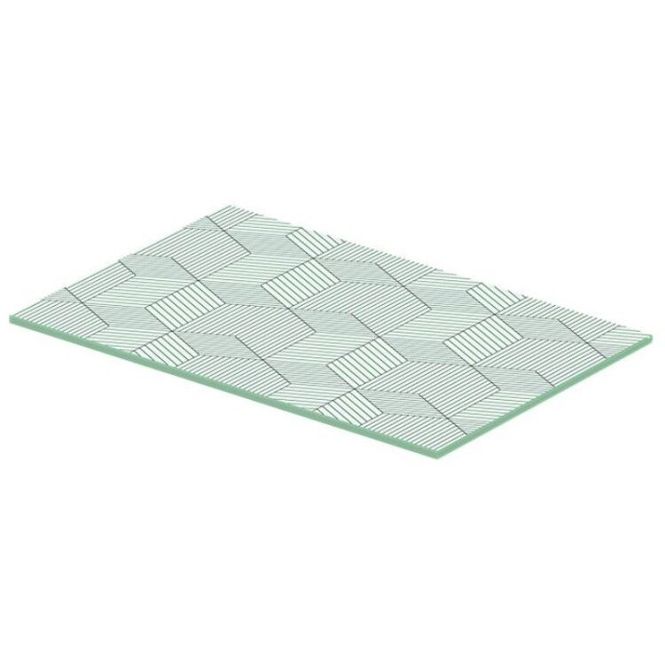 Полка Duravit DuraSquare для металлической консоли 420x264 мм декор кубический рисунок 0099668200
