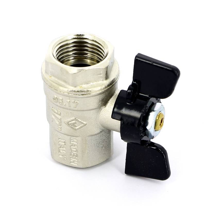 Кран шаровой Bugatti New Jersey 1/2 ВР-ВР бабочка 09120004