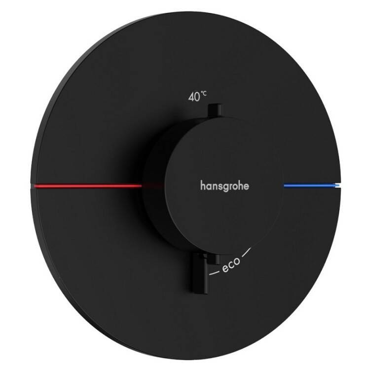 Смеситель для душа Hansgrohe ShowerSelect Comfort S термостат на 1 потребитель черный матовый 15559670