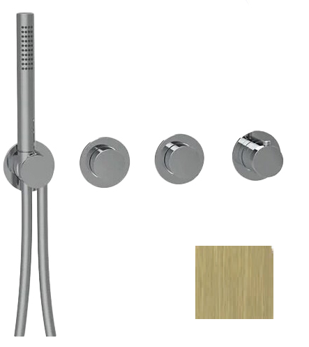 Смеситель для душа Almar Modular Push на 2 потребителя High Brass Brushed PVD E180433HB