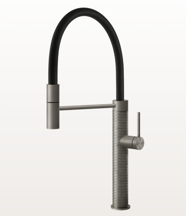 Смеситель для кухни Gessi 316 Meccanica однорычажный Steel Brushed 60012-239
