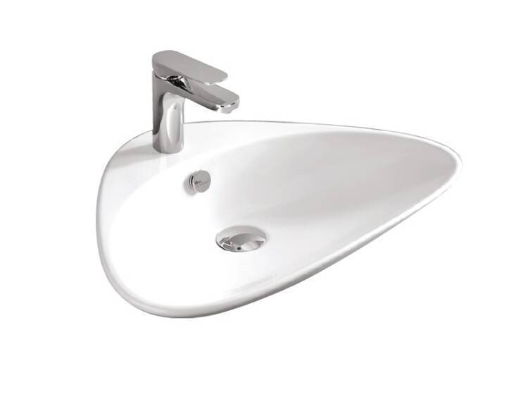 Раковина Artceram Plettro 600х440х150 мм 1 отверстие белый глянцевый PTL001 01 00