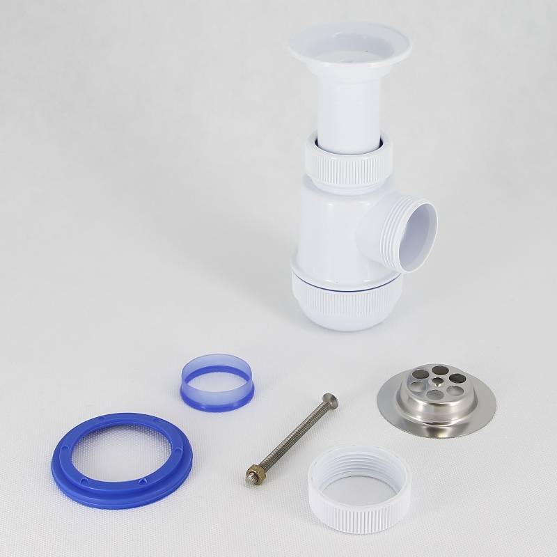 Сифон для раковины Wirquin Мини Элит 1 1/2 x 40 мм чашка 70 мм 30980672