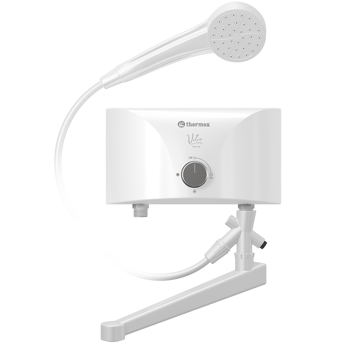 Водонагреватель проточный Thermex Vetro 6500 combi 6.5 кВт 15951