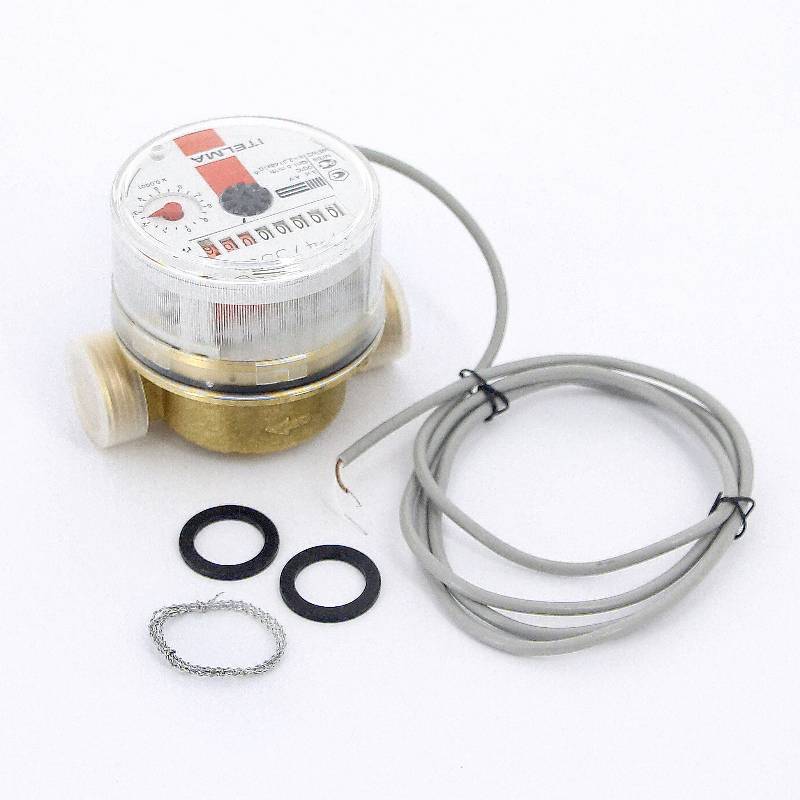 Счетчик горячей воды Итэлма Ду 15 80 мм 3/4 с импульсным выходом WFW24.D080