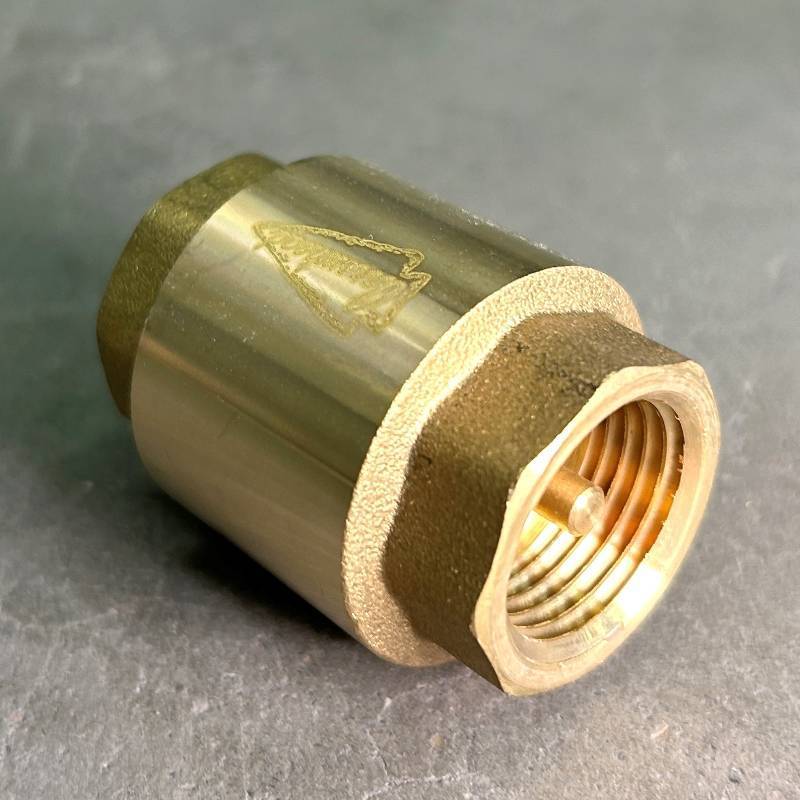 Клапан обратный STOUT пружинный с латунным затвором 1/2 ВВ CV151001