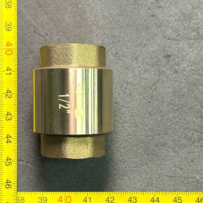 Клапан обратный STOUT пружинный с латунным затвором 1/2 ВВ CV151001