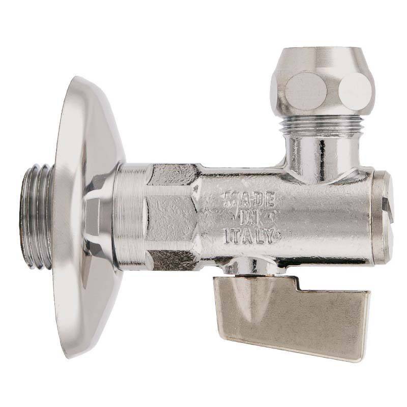Кран шаровой угловой с фильтром Itap 385 1/2x10 мм хромированный 385 1/2