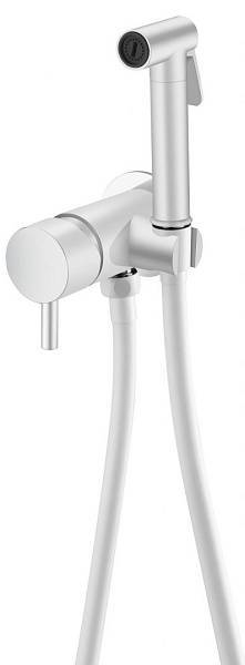 Смеситель гигиенический Boheme Uno белый матовый 467-MW