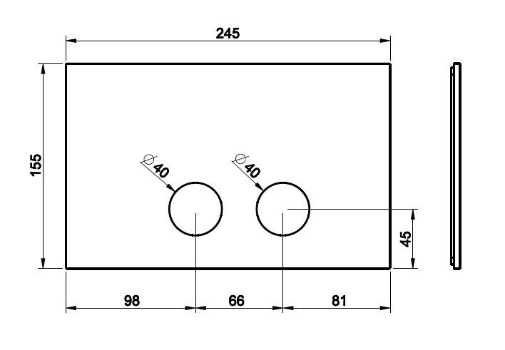 Клавиша смыва Gessi Rigato для инсталляции Geberit Sigma 245x155 мм Copper PVD 54671030