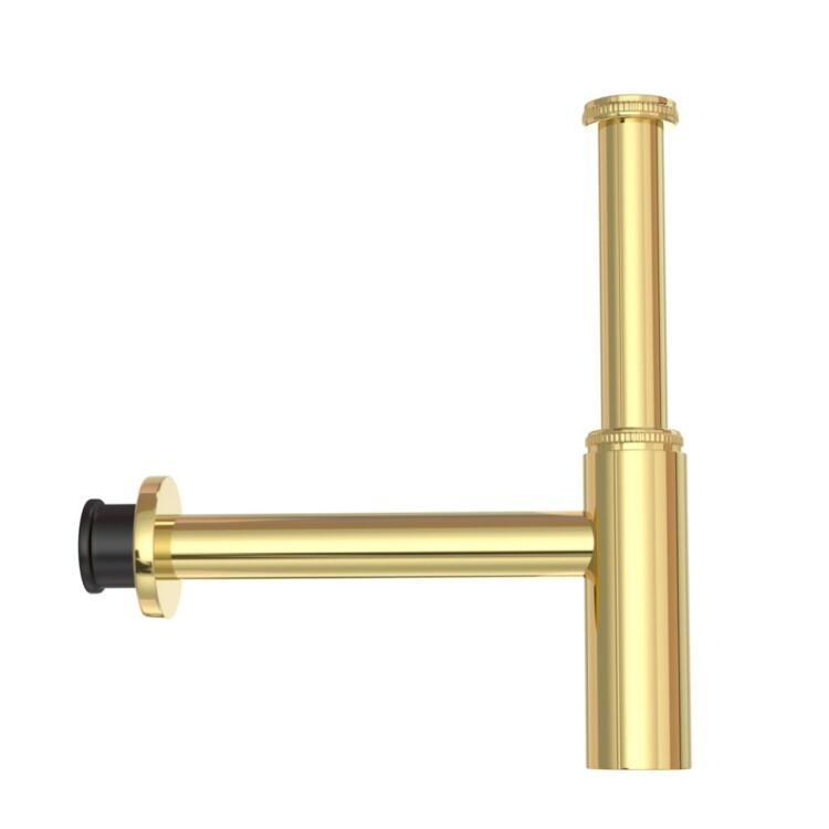 Сифон для раковины Jaquar бутылочный 1 1/4 золото ALD-GLD-769L250X190