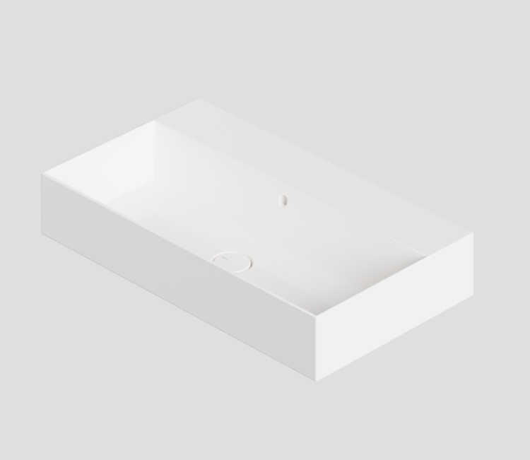 Раковина накладная Alice Ceramica Spy 810х460х135 мм белый 34330101N