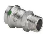 Переход Viega Sanpress Inox 15x1/2 НР нержавеющая сталь SC-Contur 436445