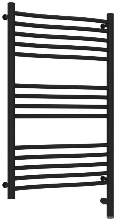 Электрический полотенцесушитель Сунержа Флюид 3.0 924x532 мм МЭМ справа черный матовый 31-5821-8050