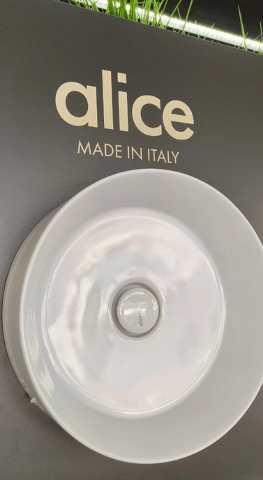 Раковина, Alice, Spy, шгв 400-400-120, отверстия для смесителя-отсутствуют, Aliglaze , с незапираемым донным клапаном, цвет-белый